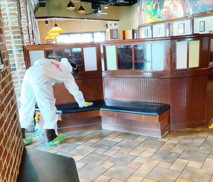 Certified: SERVPRO Cleaned at restaurant 