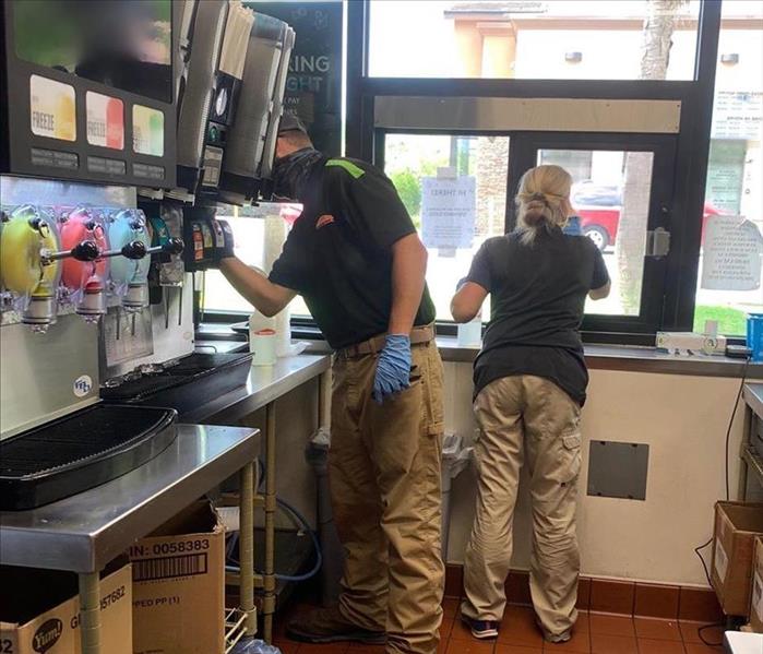 Certified: SERVPRO Cleaned at a fast food restaurant in Foley, Alabama